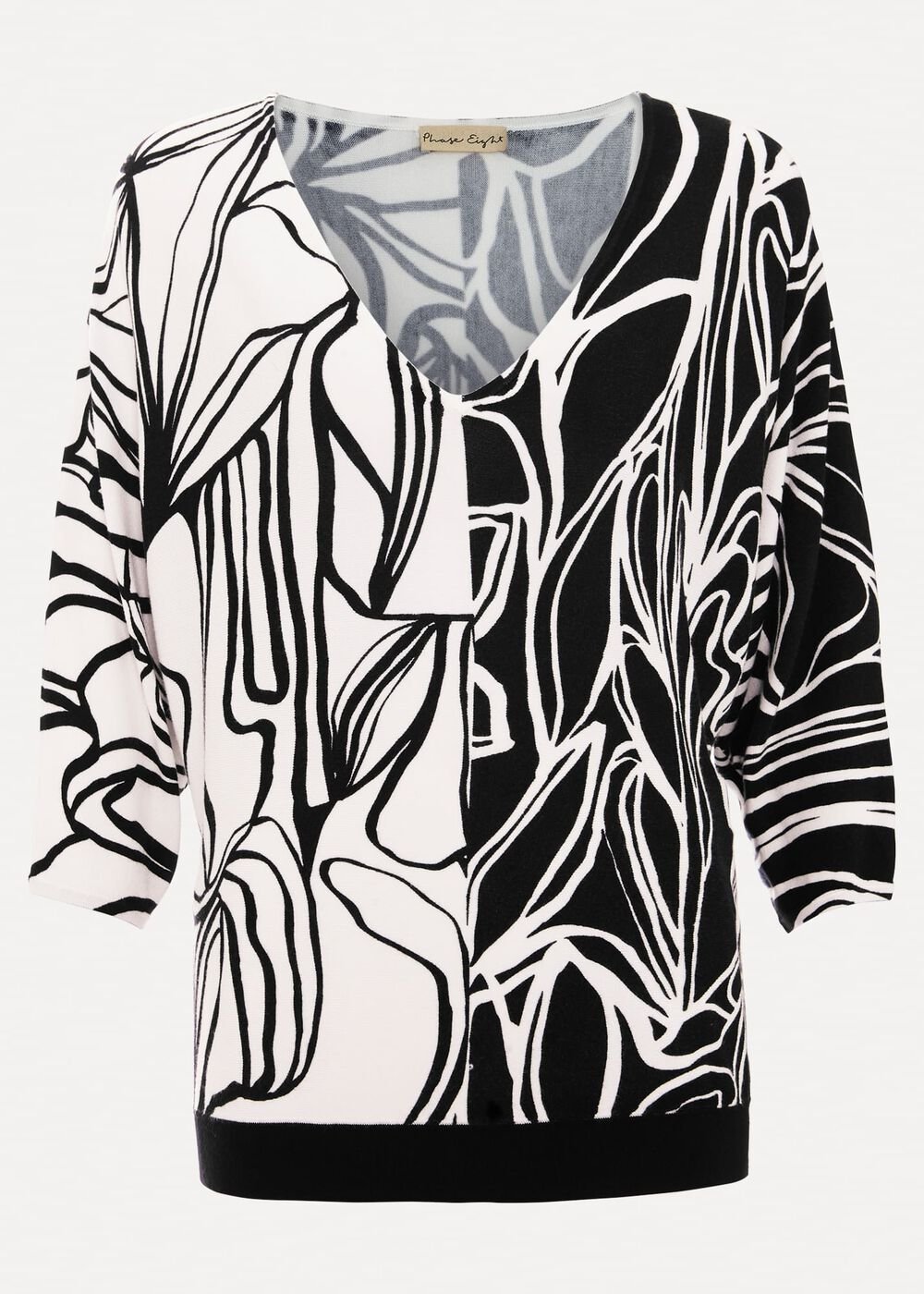 Ava Floral Print Colour Block Jumper Multi-Coloured