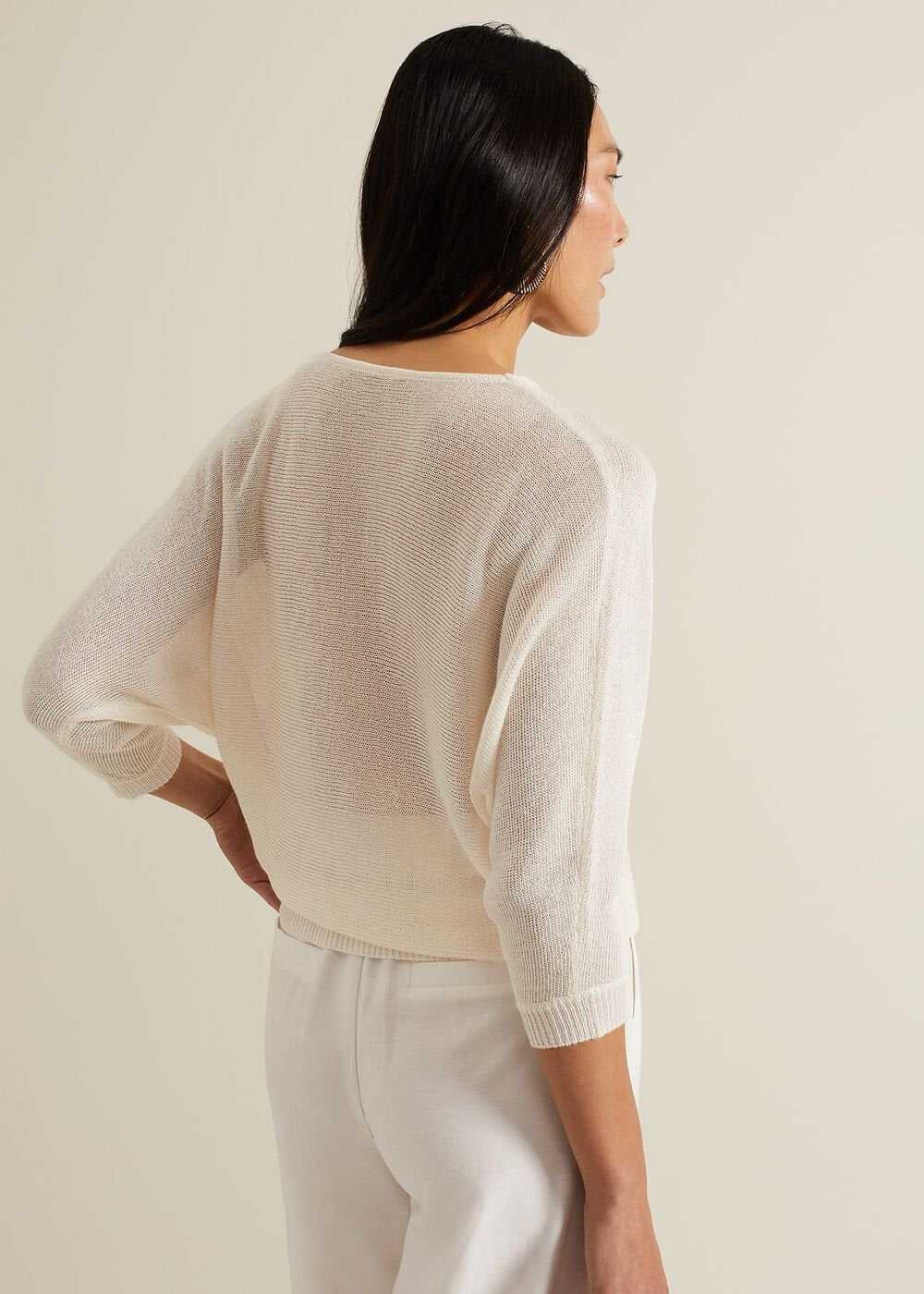 Malti Metallic Knit Ivory