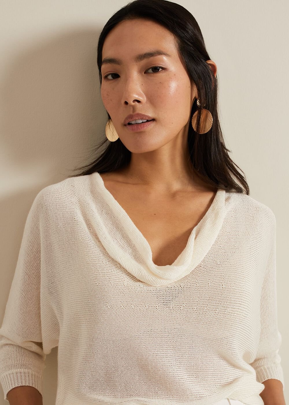 Malti Metallic Knit Ivory