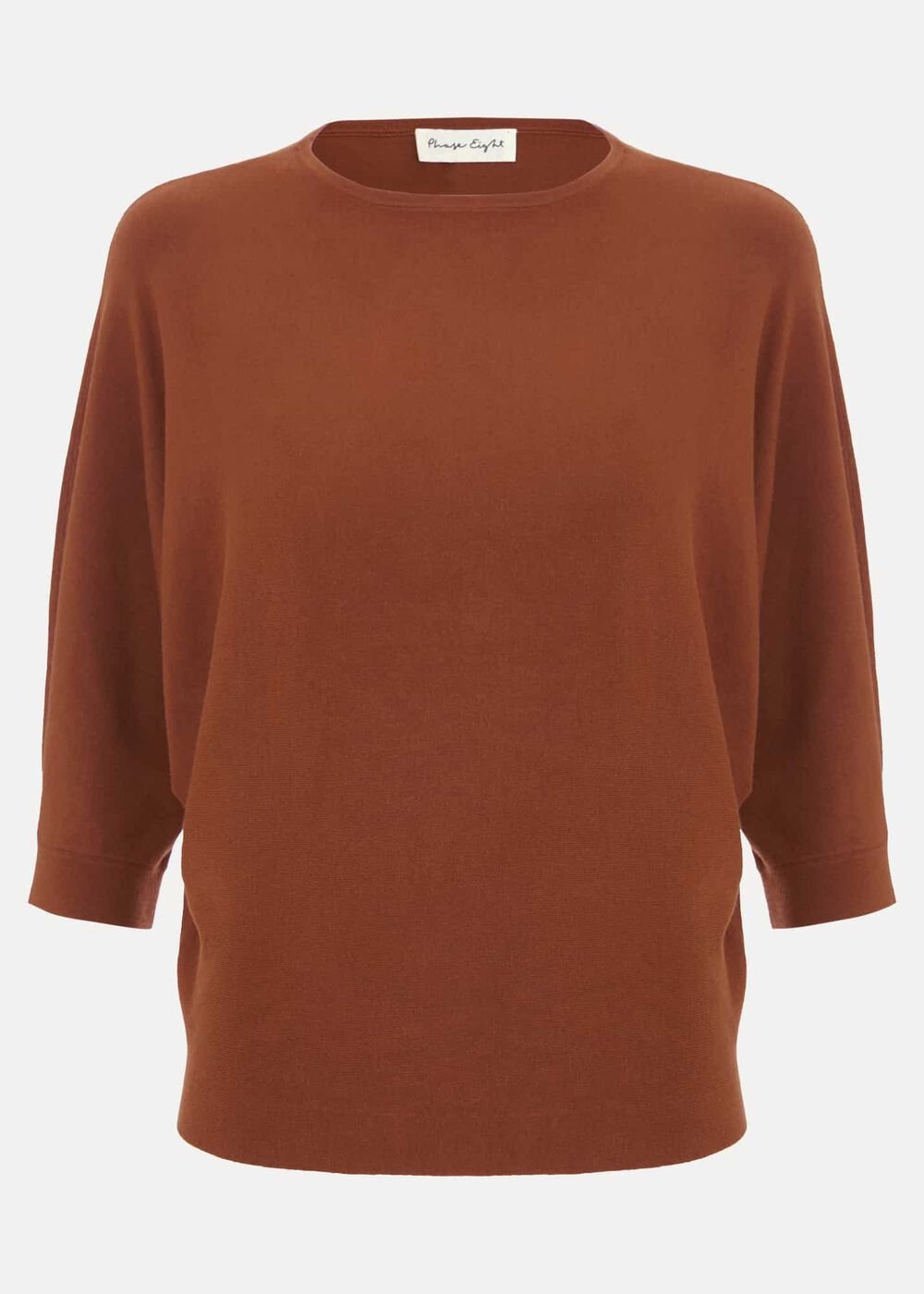 Women's Tan Batwing Knitted Jumper Spice