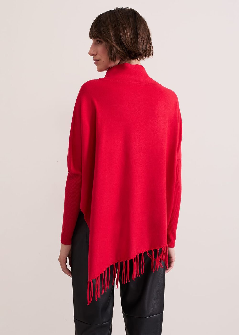 Athena Tassel Knit Red