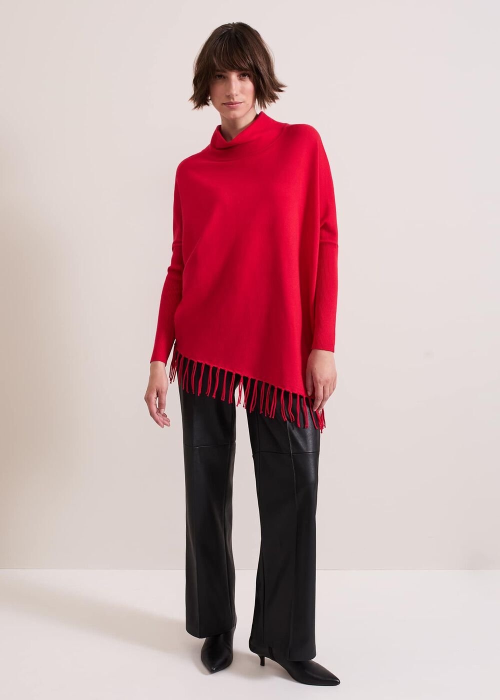Athena Tassel Knit Red