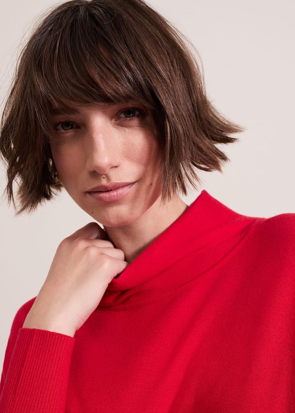 Athena Tassel Knit Red