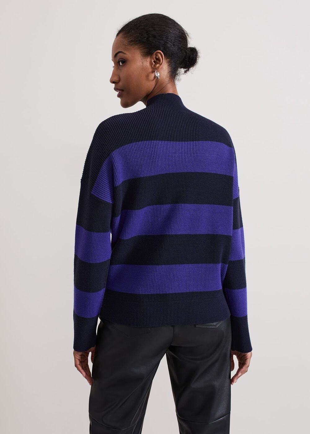 Sammi Stripe Jumper Navy