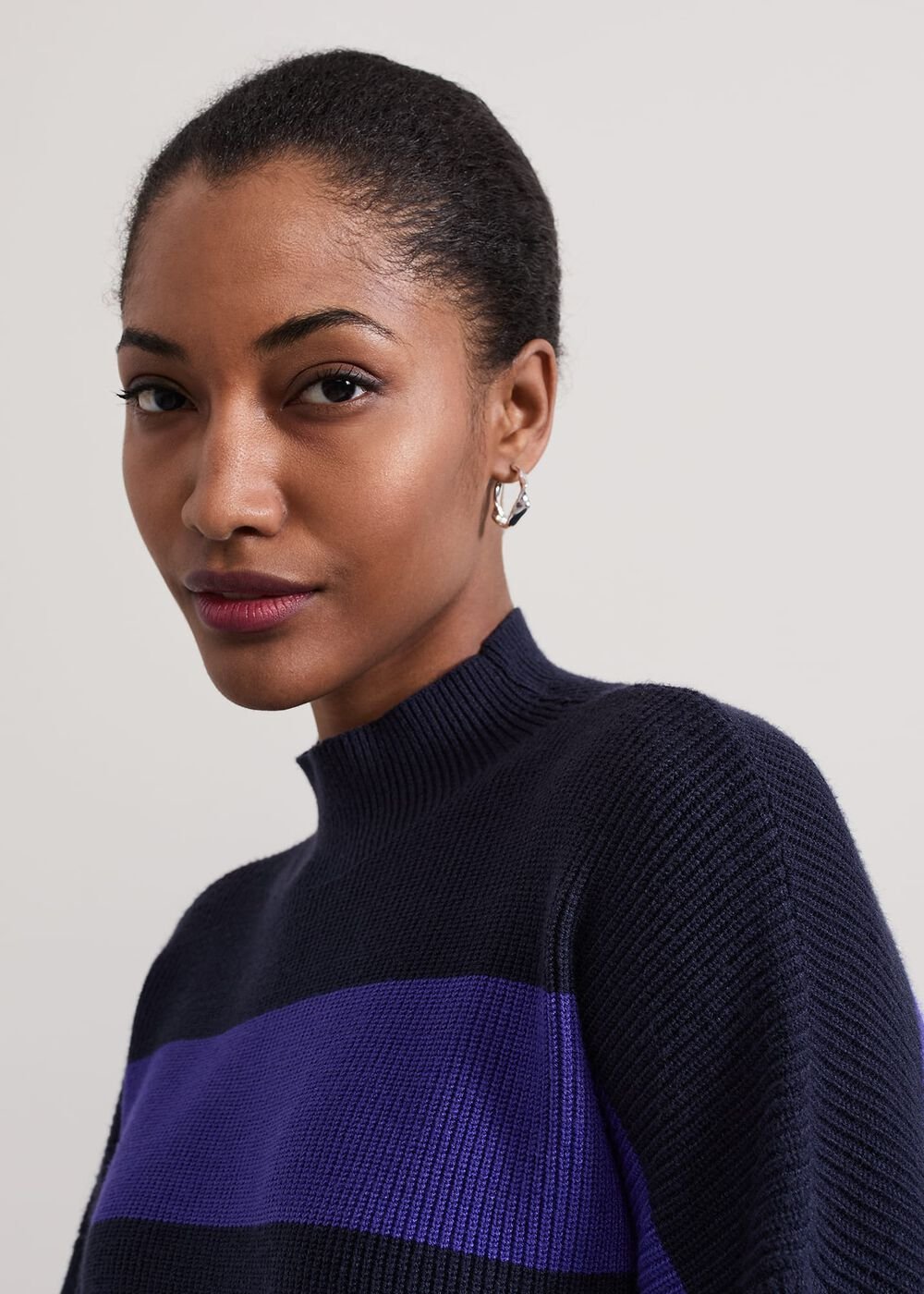 Sammi Stripe Jumper Navy