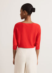 Cristine Knit Jumper Red