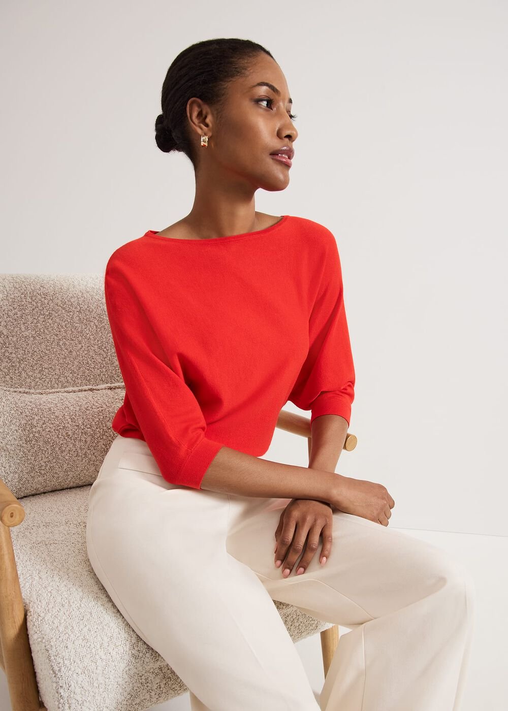 Cristine Knit Jumper Red