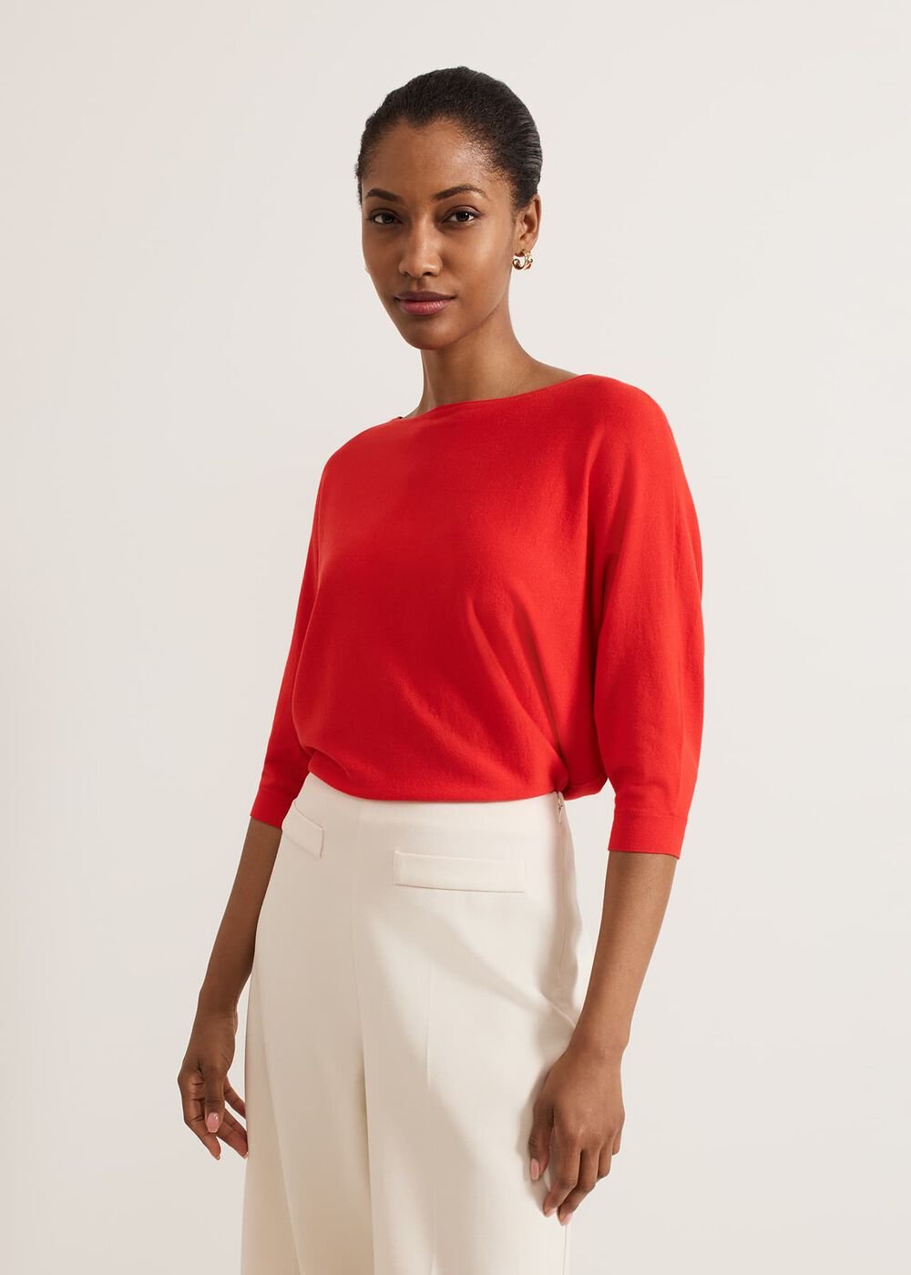 Cristine Knit Jumper Red