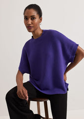 Grace Sleeveless Tabard Top Purple
