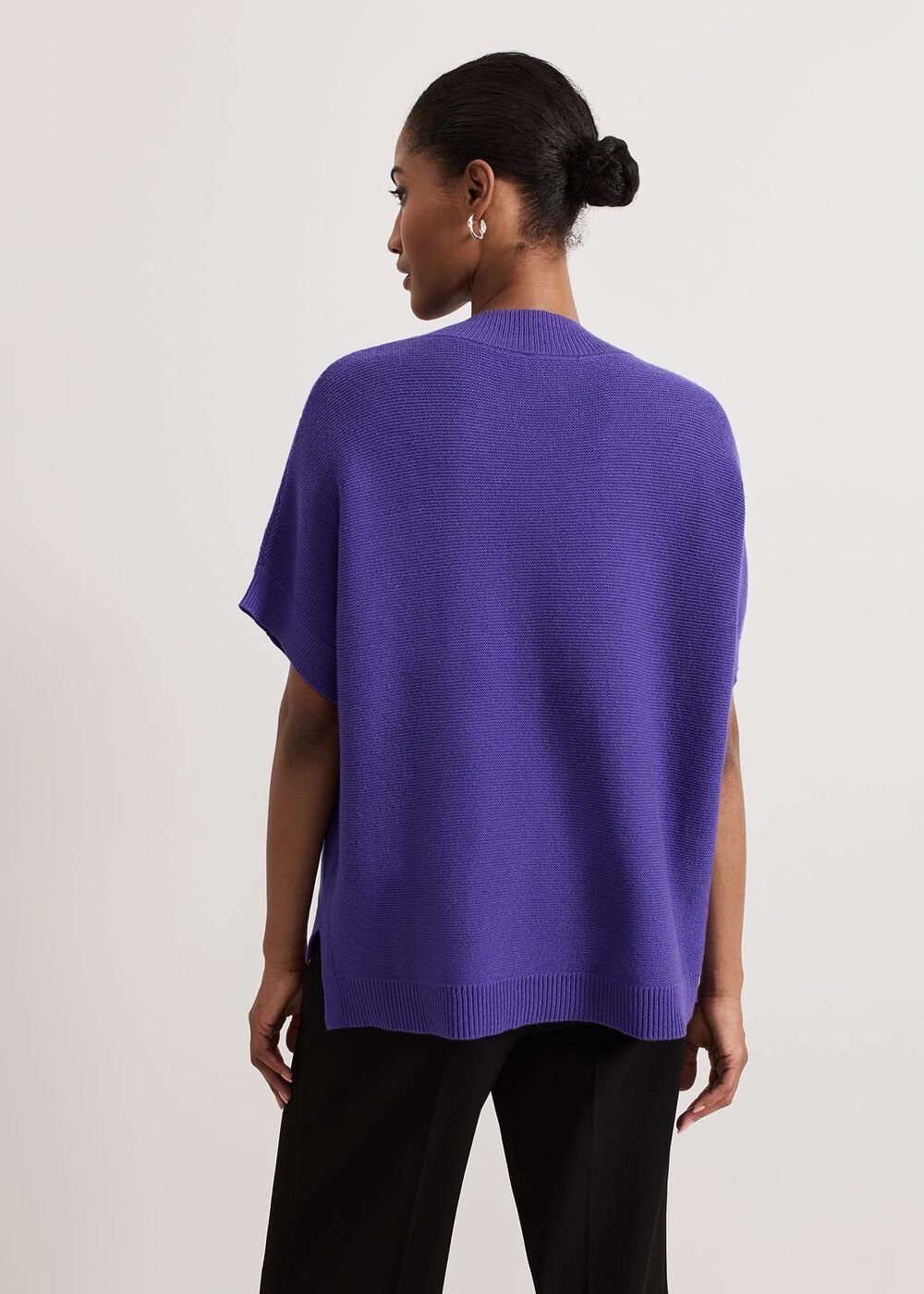 Grace Sleeveless Tabard Top Purple