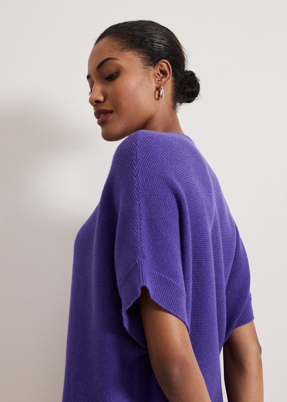 Grace Sleeveless Tabard Top Purple