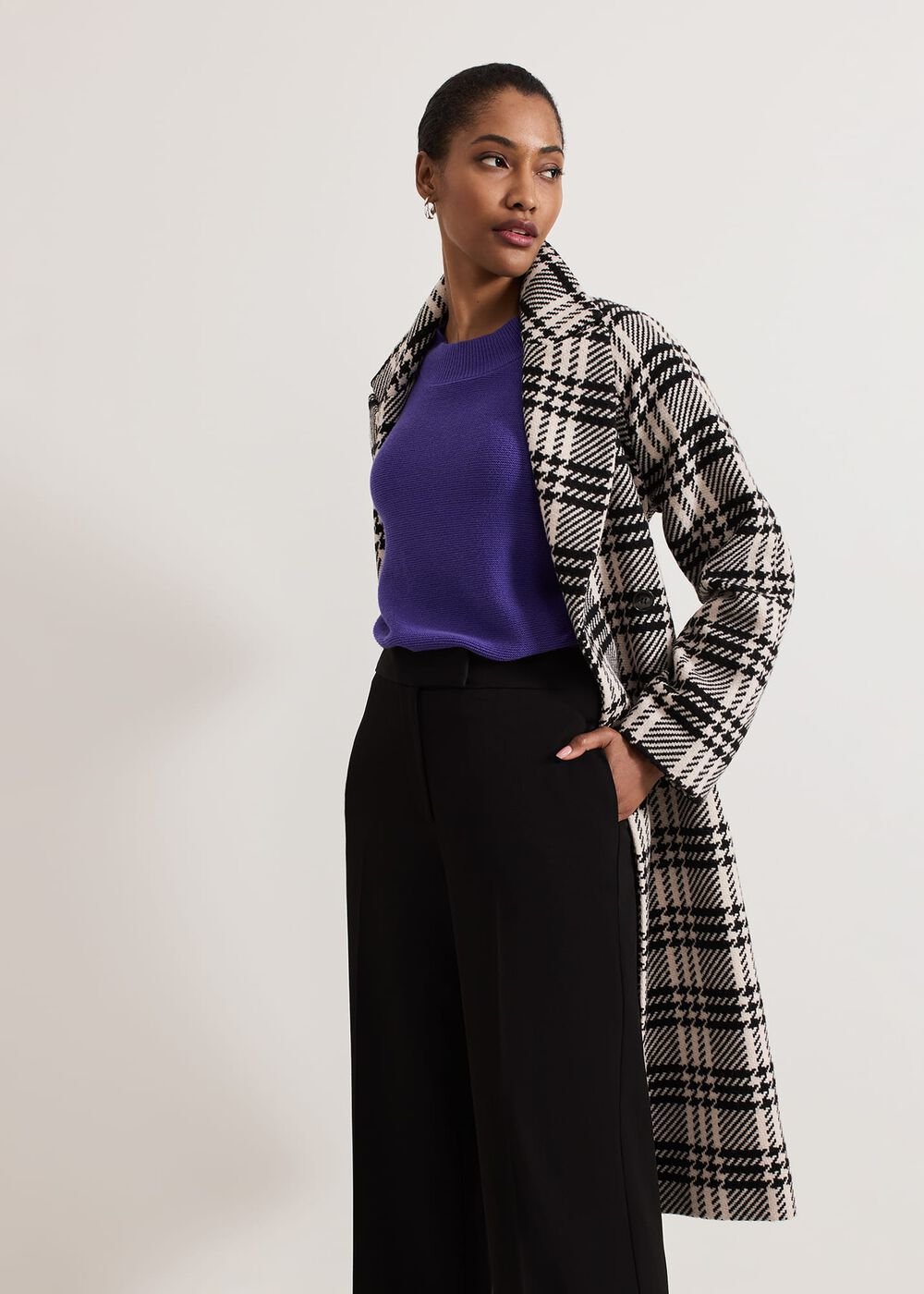 Grace Sleeveless Tabard Top Purple