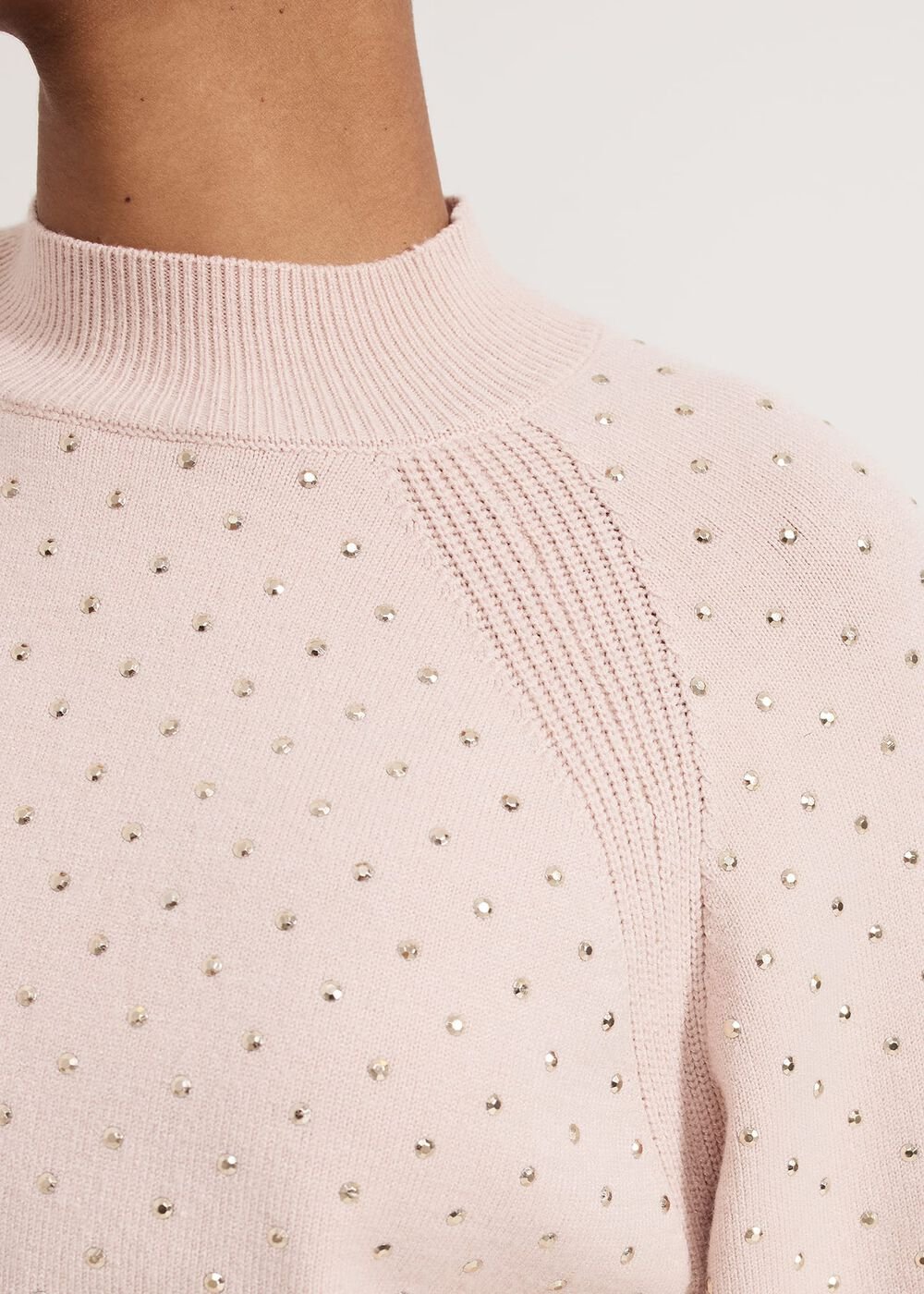 Tala Hotfix Knit Jumper Pink