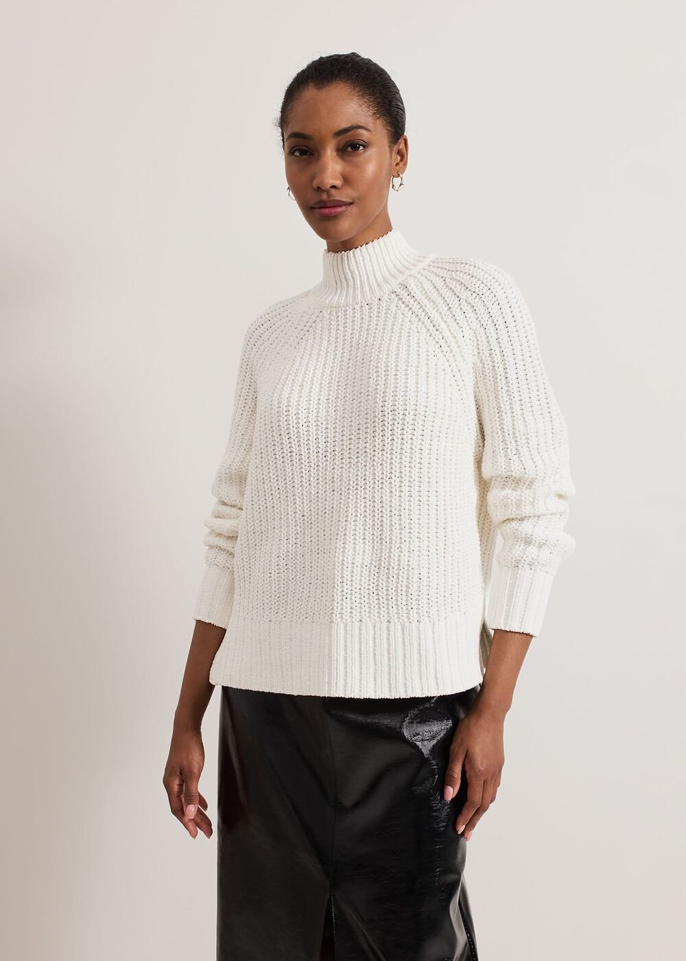 Reagan Chunky Chenille Jumper Ivory