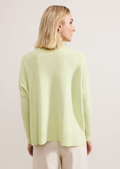 Kara Square Boxy Knit Top Lime