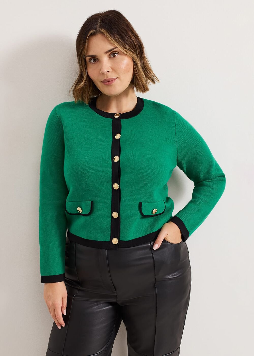 Taz Knitted Jacket Green