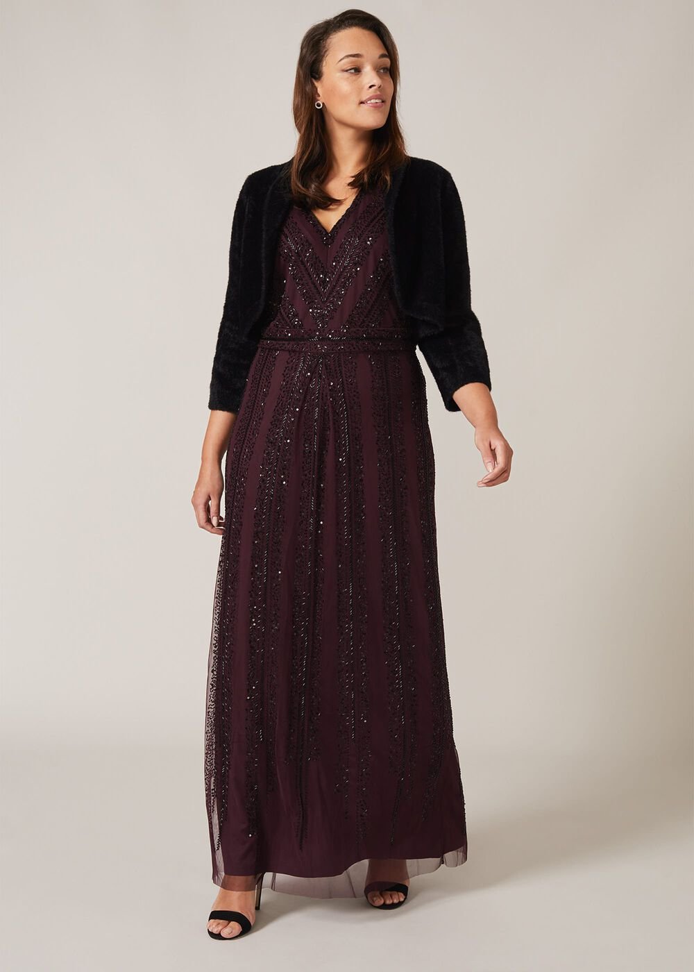 Fay Fluffy Bolero Black