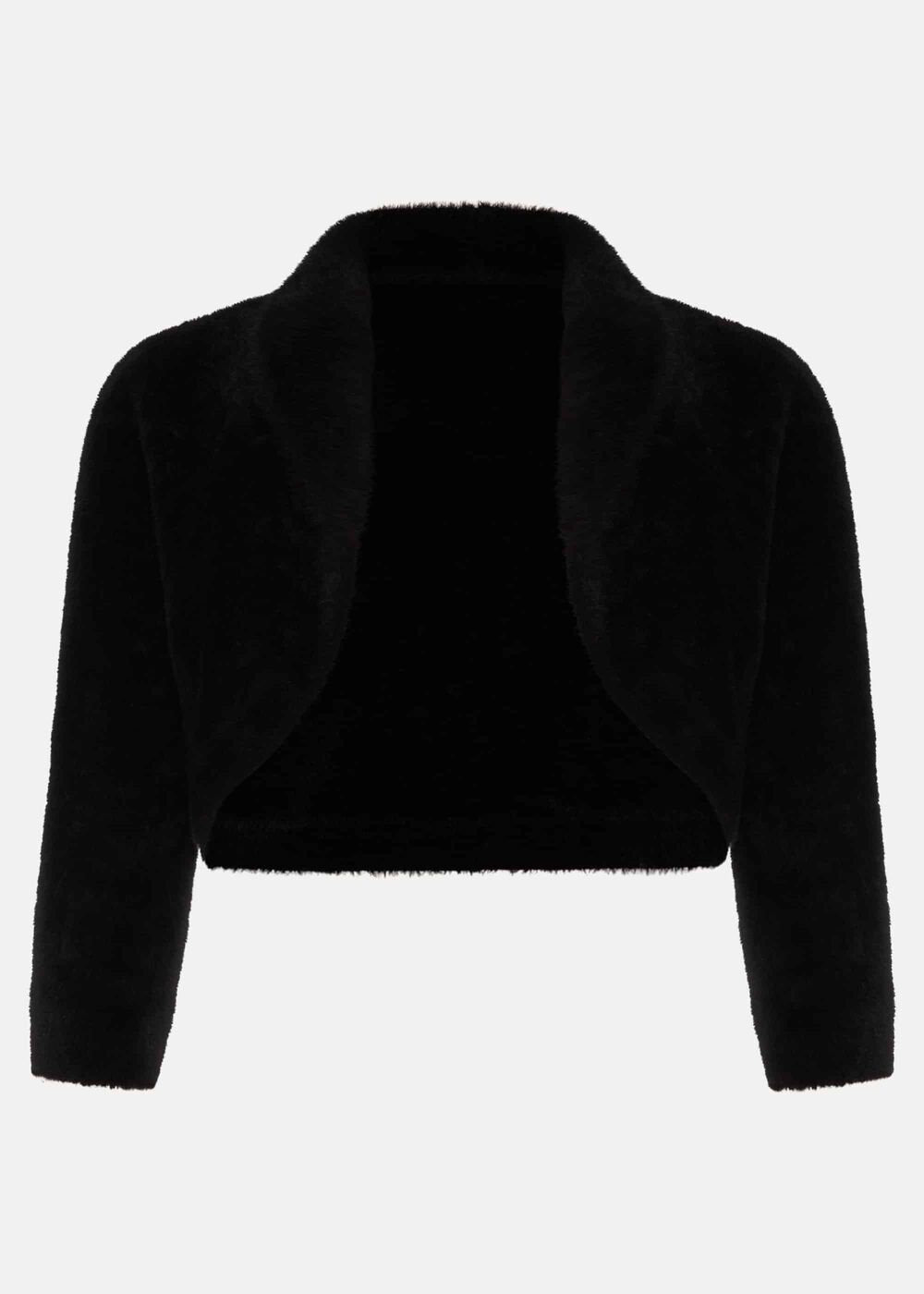 Fay Fluffy Bolero Black