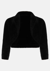 Fay Fluffy Bolero Black