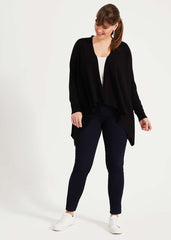 Freya Sheer Knit Cardigan Black