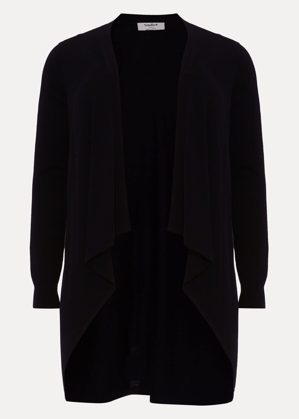 Freya Sheer Knit Cardigan Black