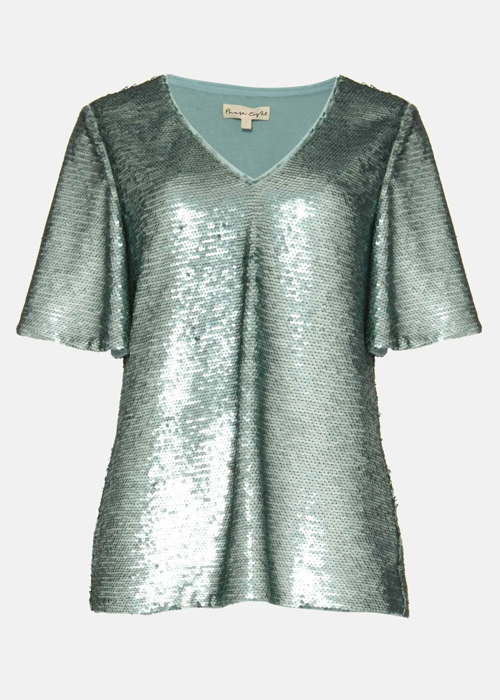 Adara Sequin Blouse Mint