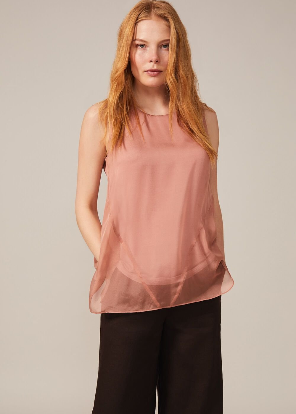 Leowa Silk Blouse Blush