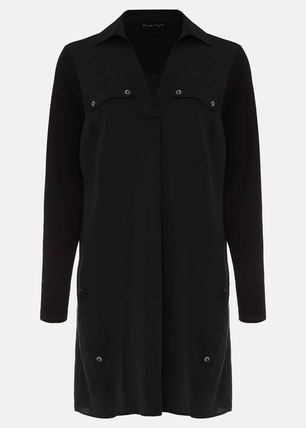 Neave Button Tunic Black