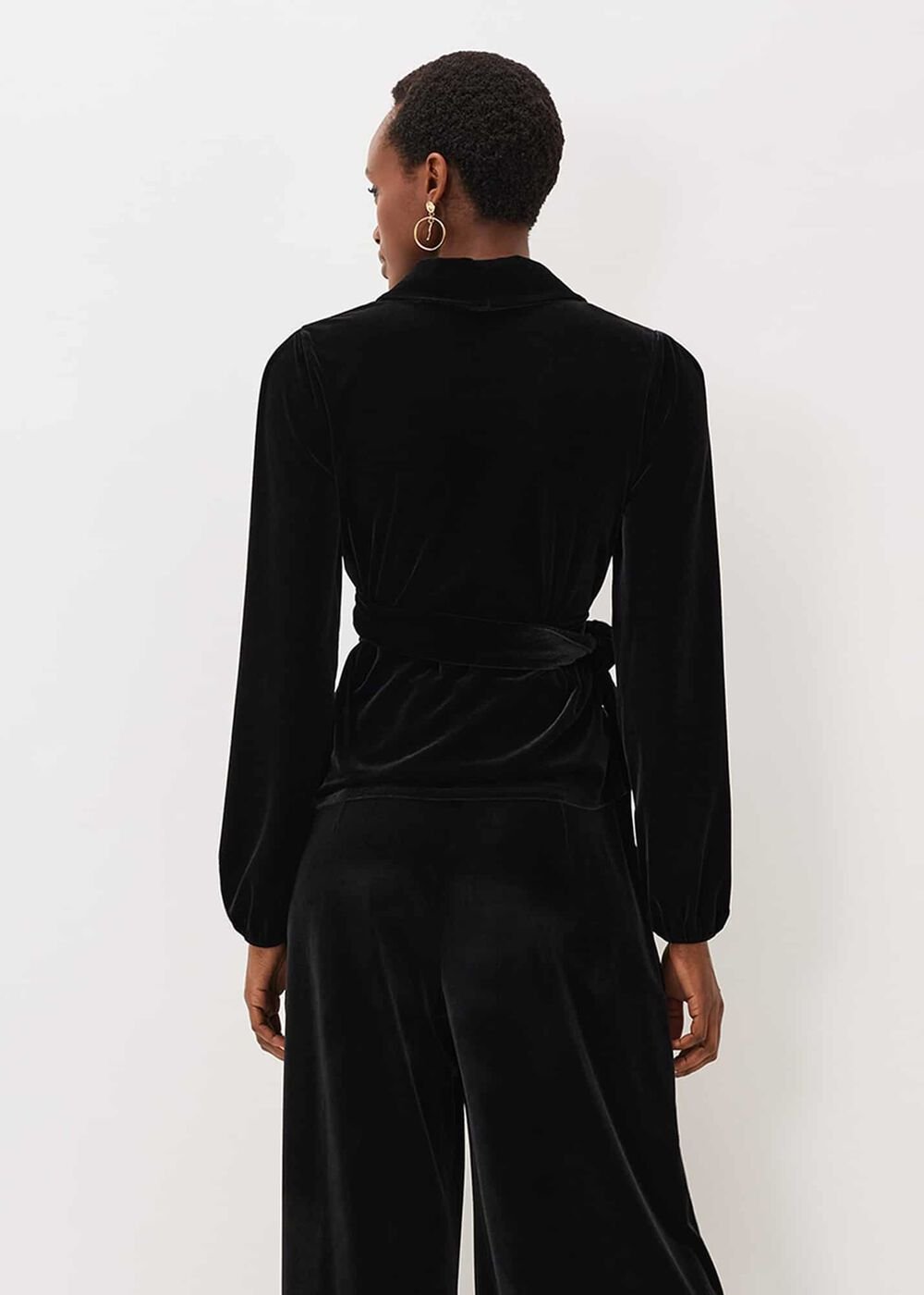 Florentine Velvet Co-Ord Top Black