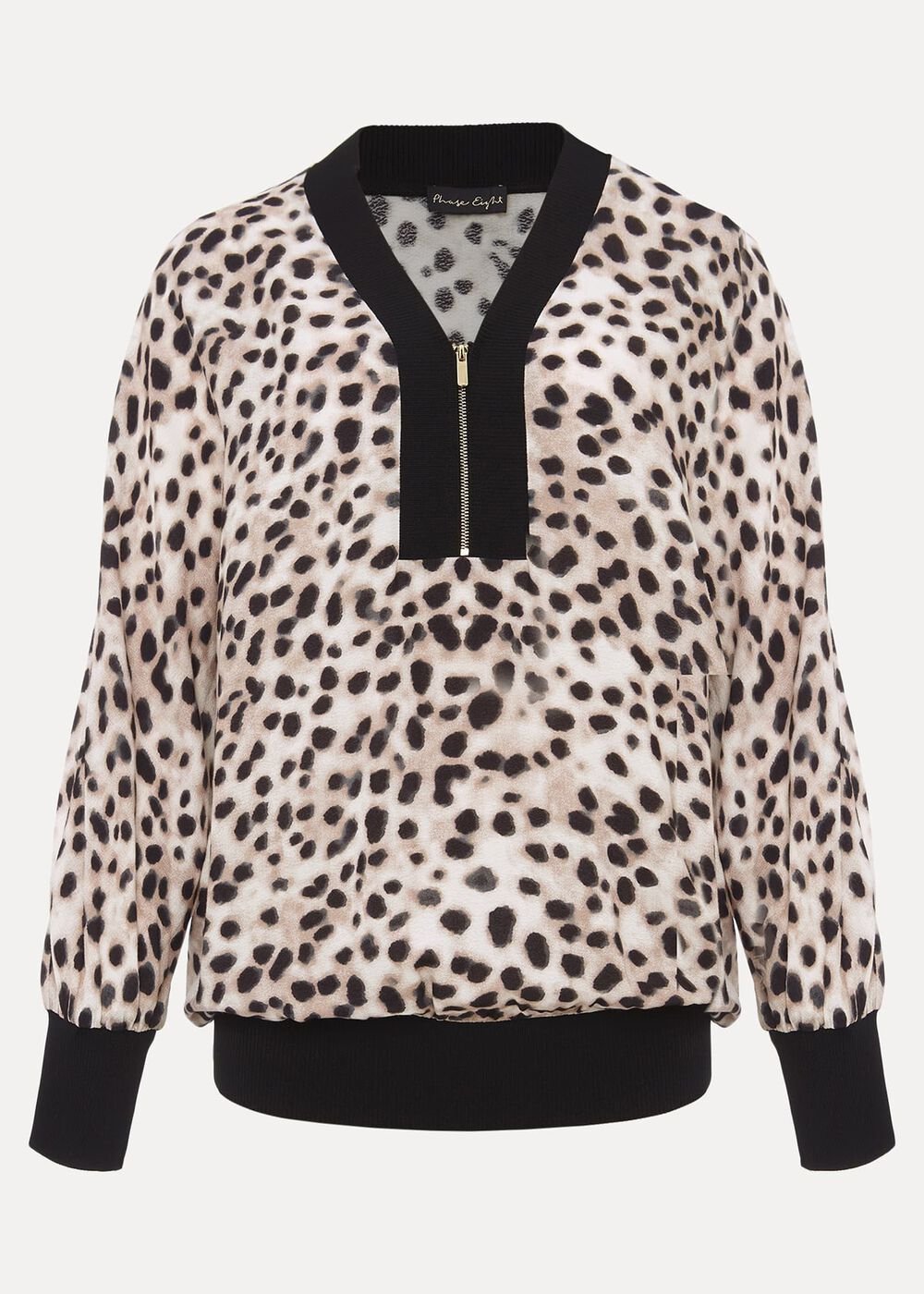 Calla Leopard Print Blouse Multi-Coloured