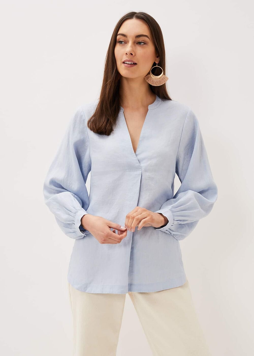 Emma Blouse Soft Blue