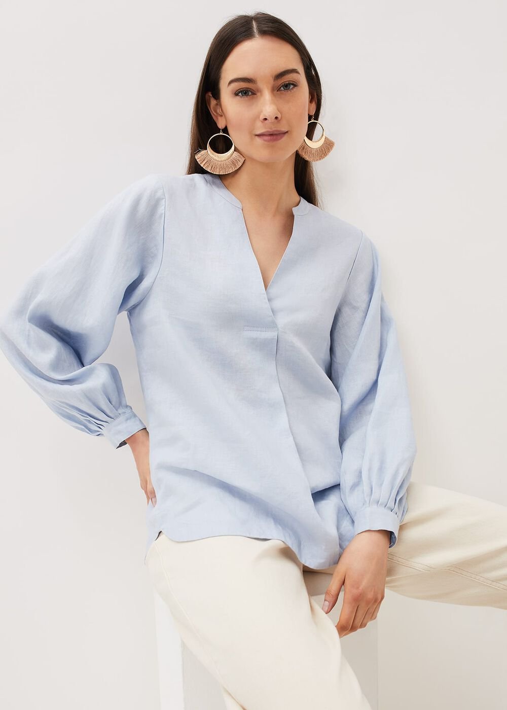 Emma Blouse Soft Blue