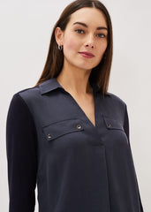 Neave Button Tunic Navy
