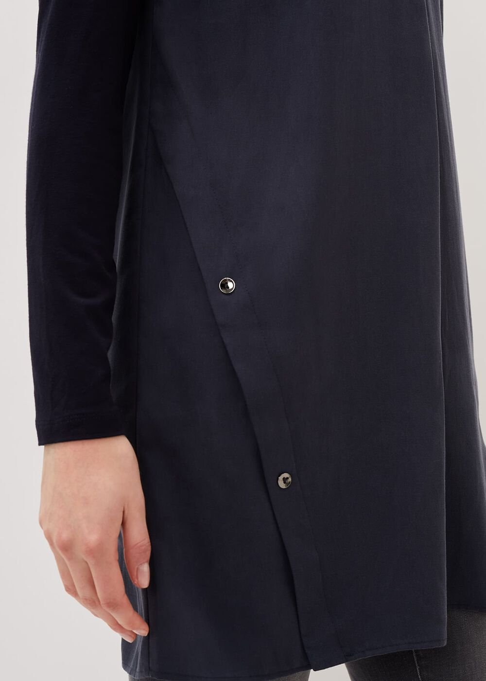 Neave Button Tunic Navy
