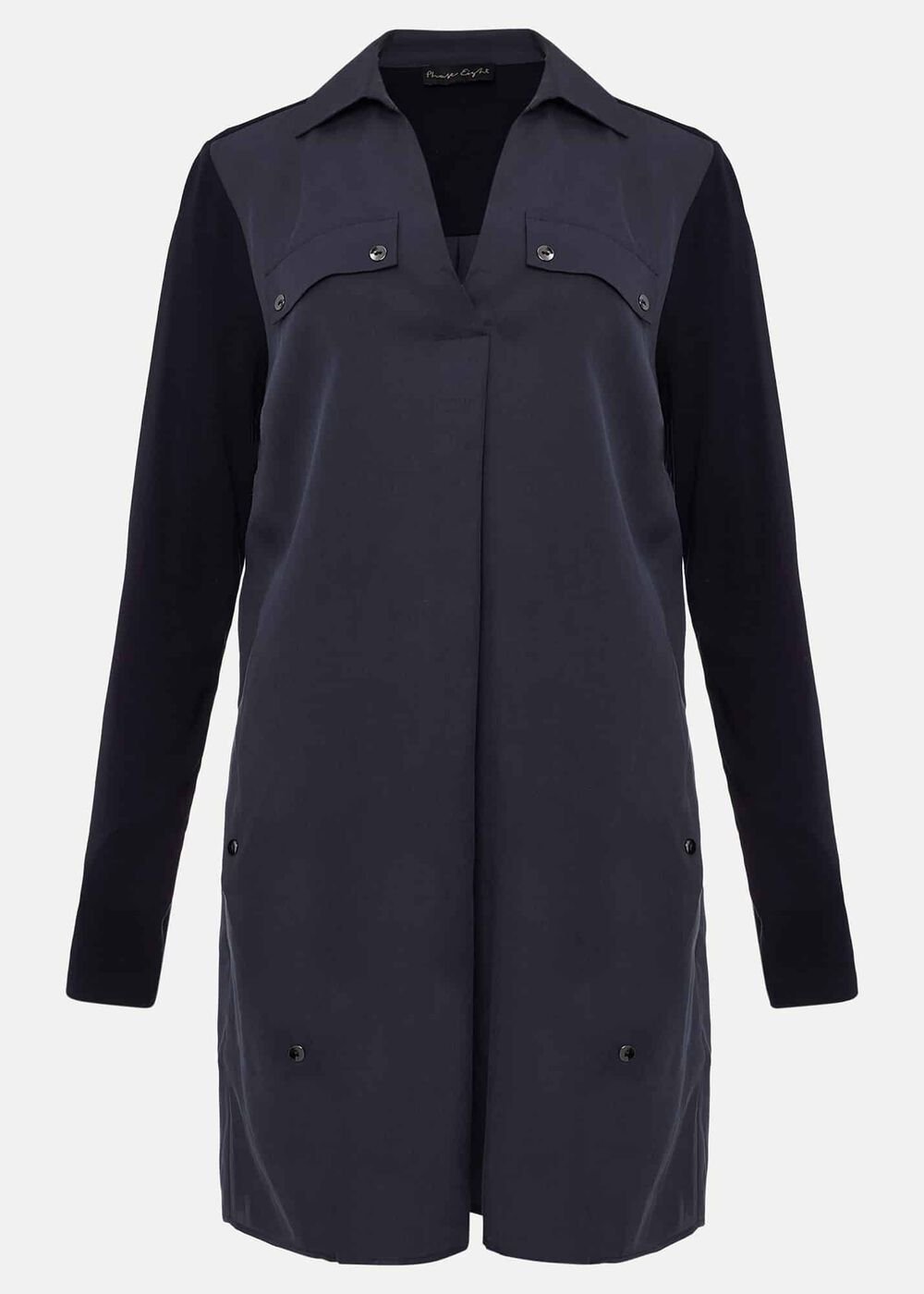 Neave Button Tunic Navy
