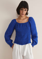 Esty Blue Blouse Cobalt