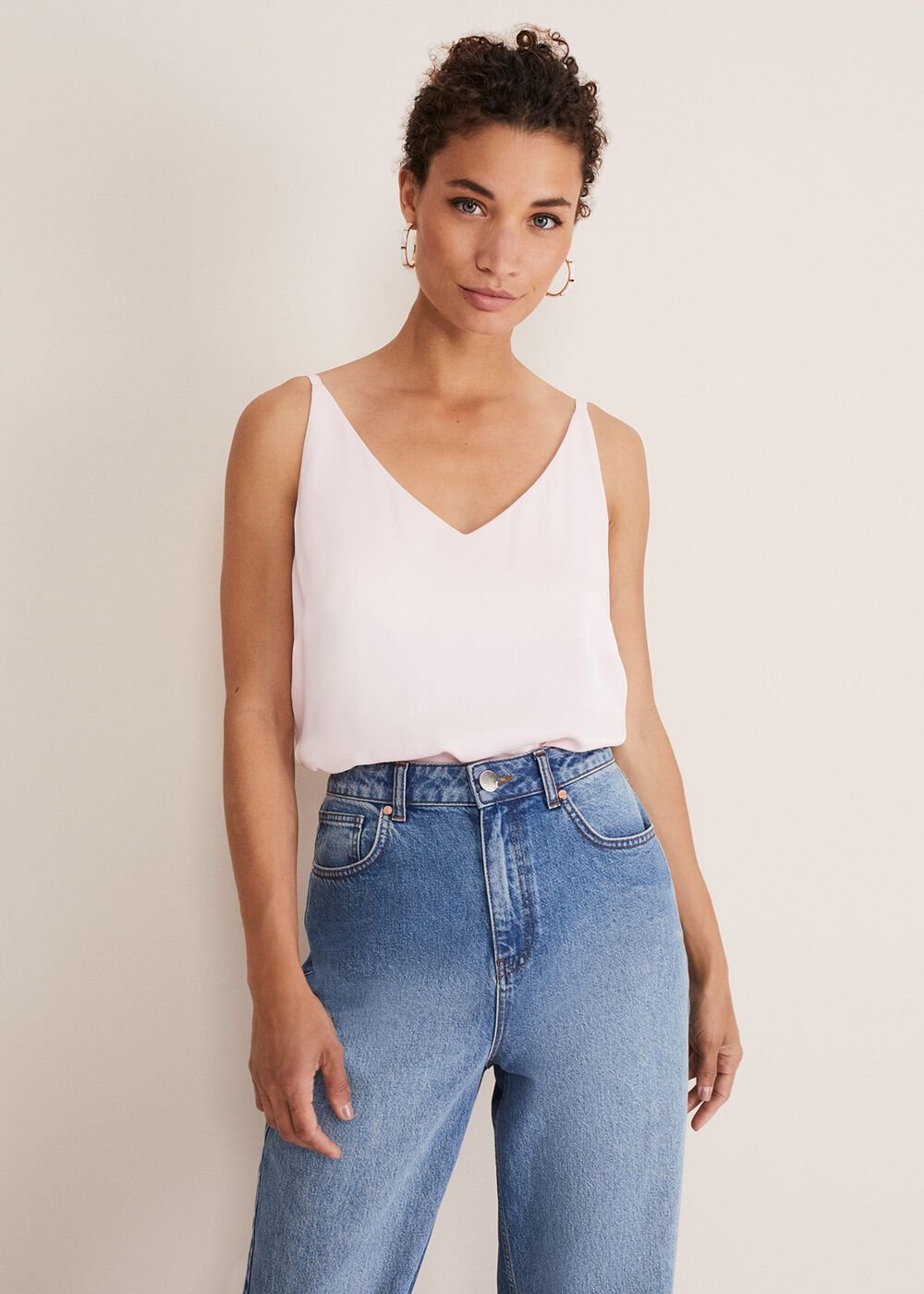 Alanis Cami Top Pale Pink