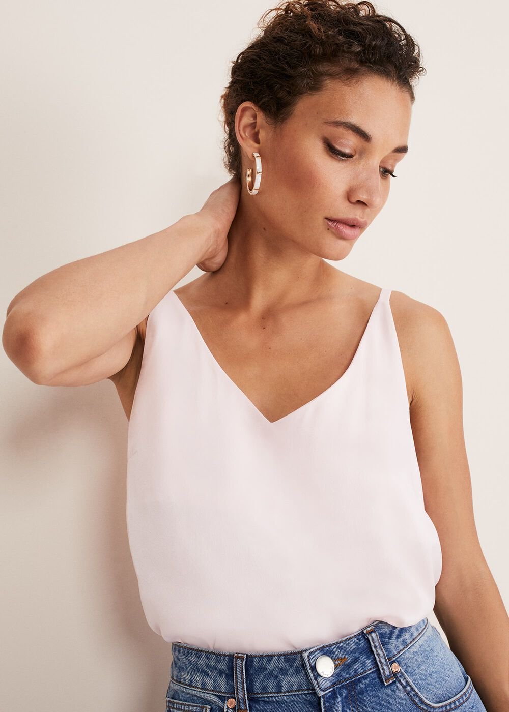 Alanis Cami Top Pale Pink