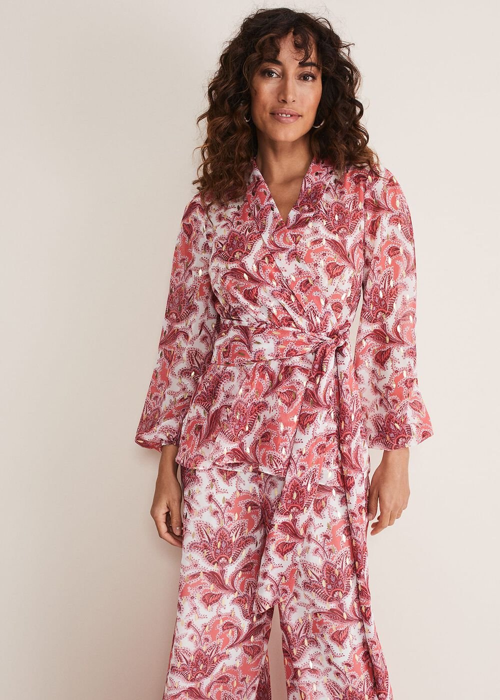 Arabella Print Top Sunset/Multi