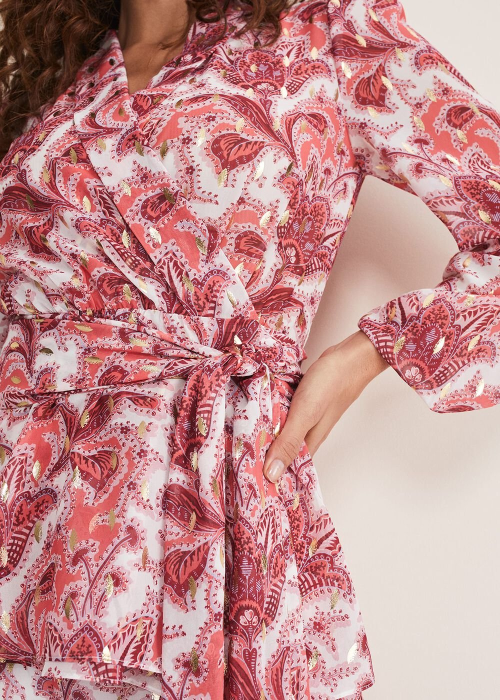 Arabella Print Top Sunset/Multi