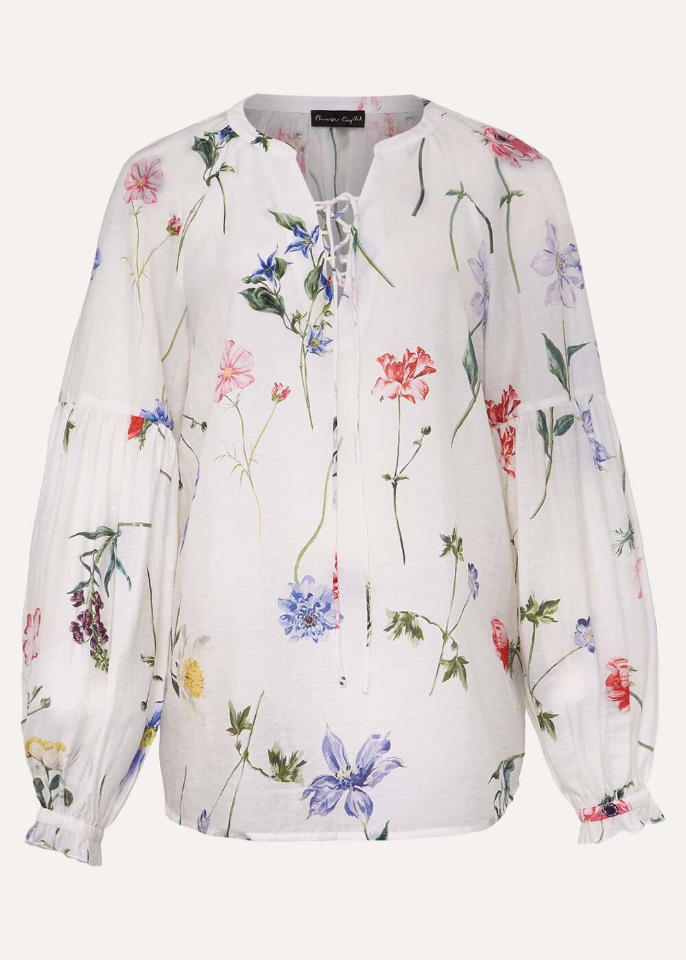 Marianne Floral Blouse Ivory/Multi