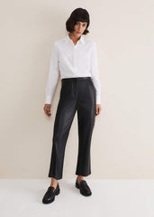 White Cotton Fitted Shirt White