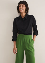 Black Fitted Shirt Black
