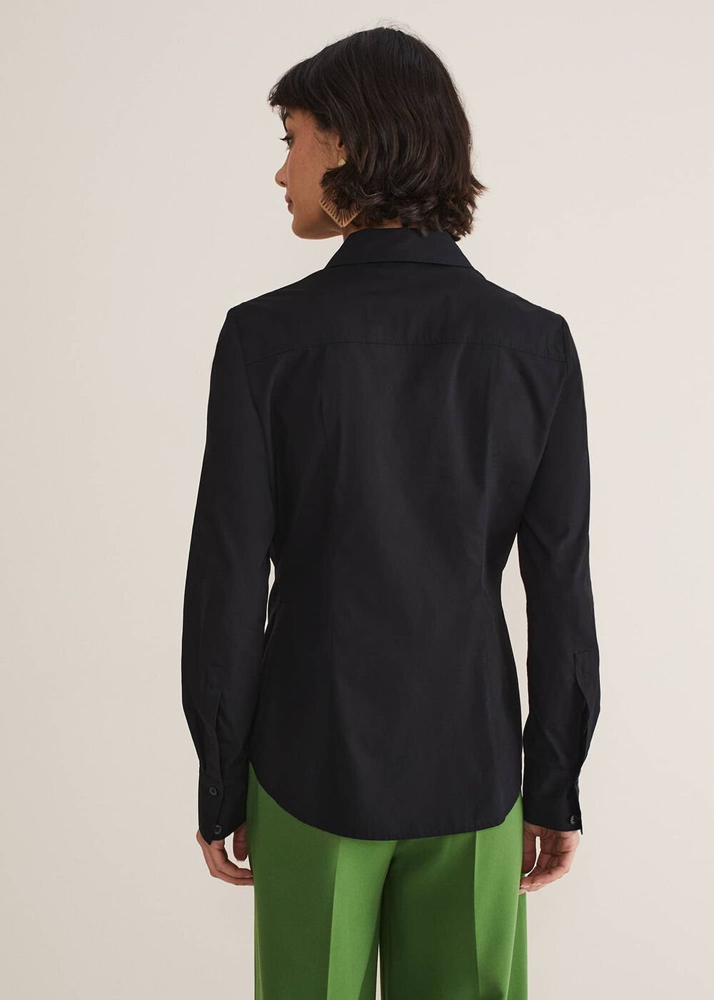 Black Fitted Shirt Black