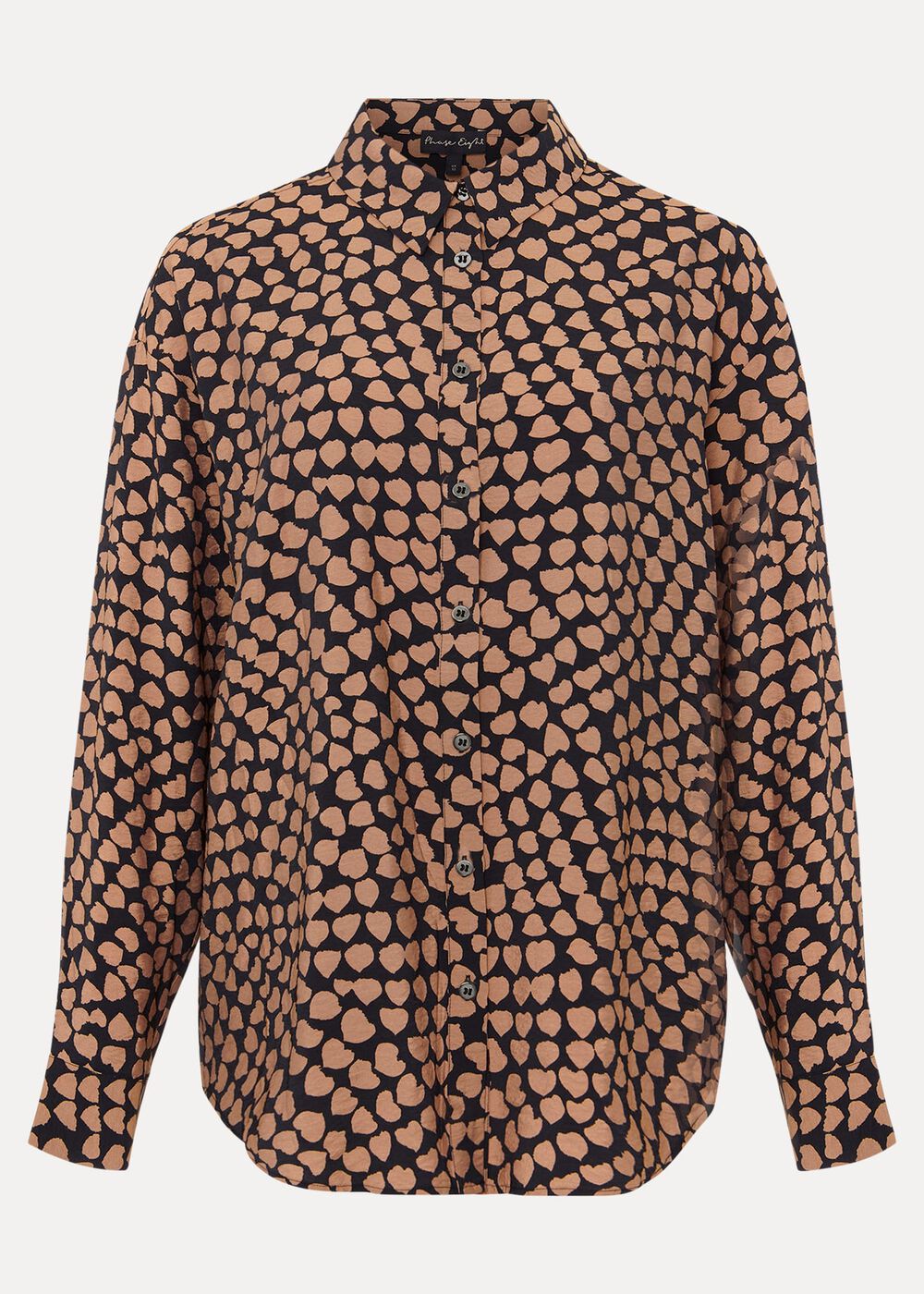 Darcie Heart Shirt Black/Camel