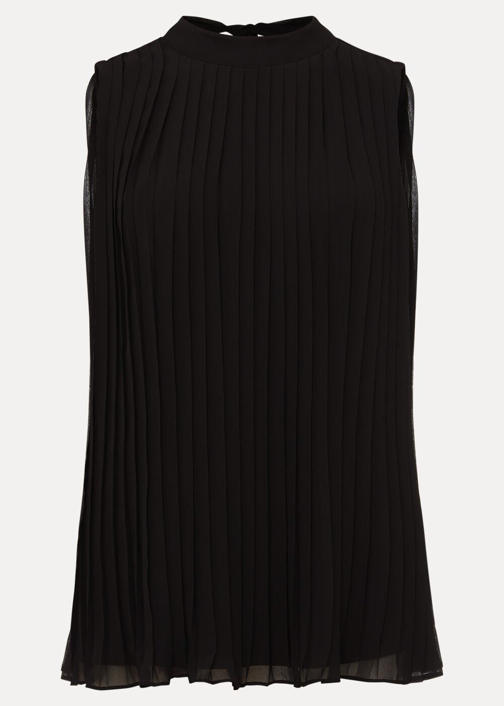 Nina Pleat Blouse Black