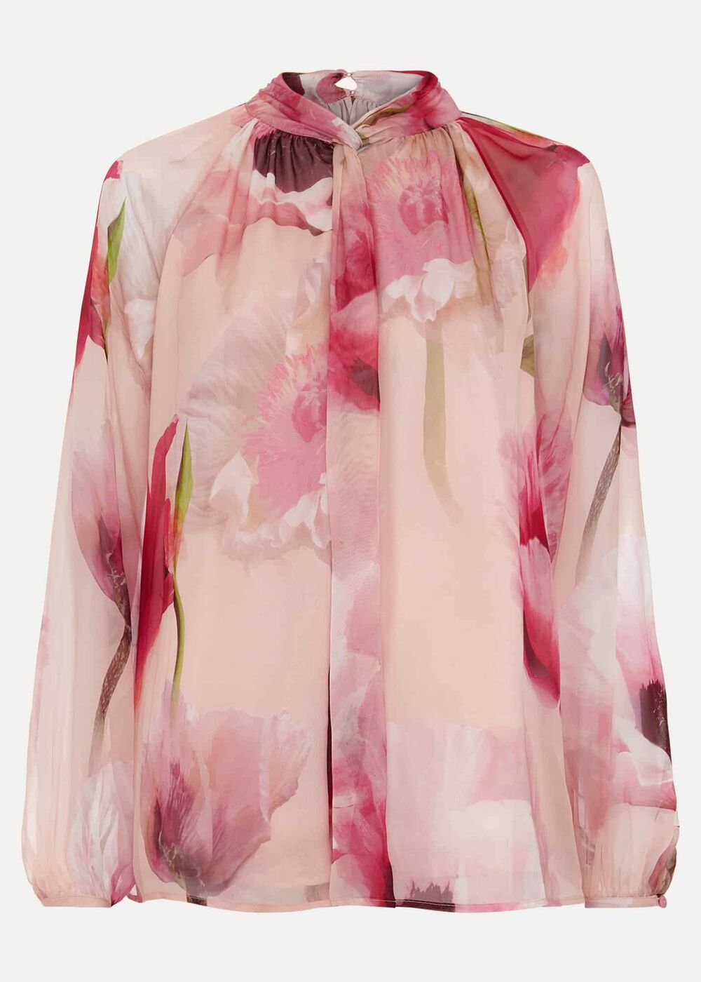 Poppy Silk Blouse Pale Pink