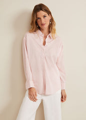 Bernice Stripe Shirt White/Pink