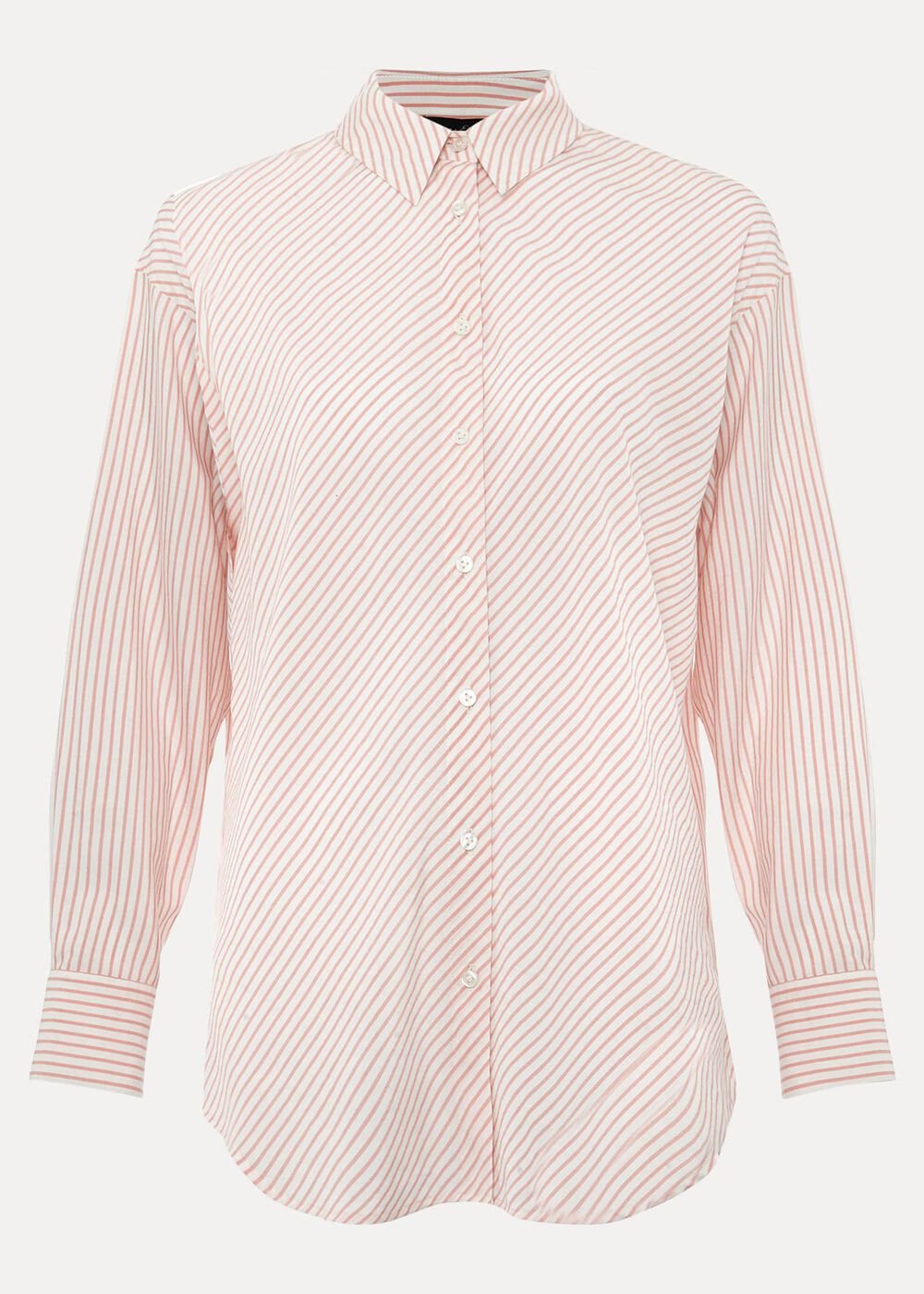 Bernice Stripe Shirt White/Pink