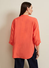 Cynthia Longline Shirt Coral